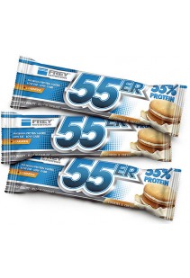55er Baltyminis šokoladukas - Sausainių / Grietinėlės
                         